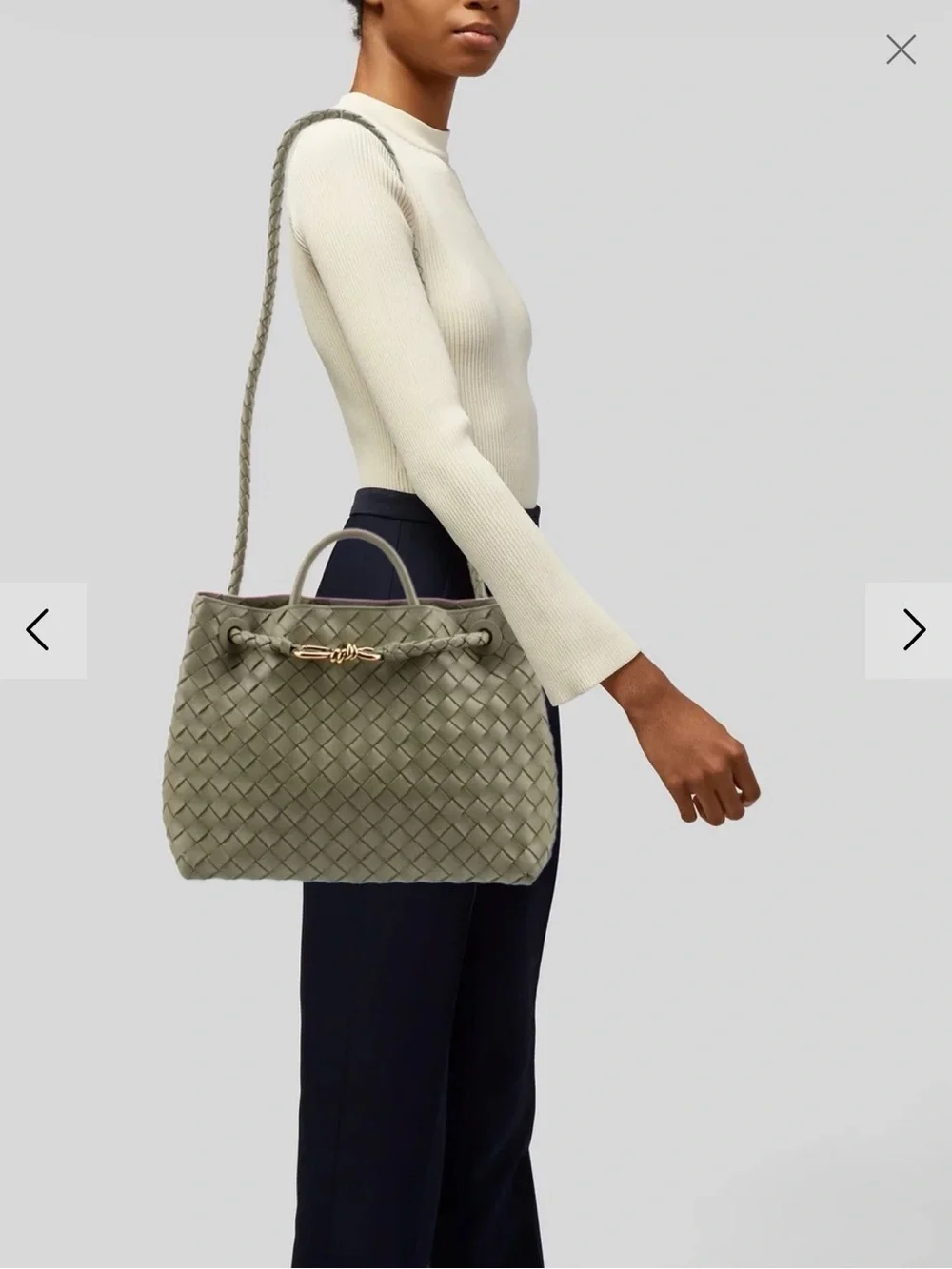 Bottega Veneta Andiamo medium travertine